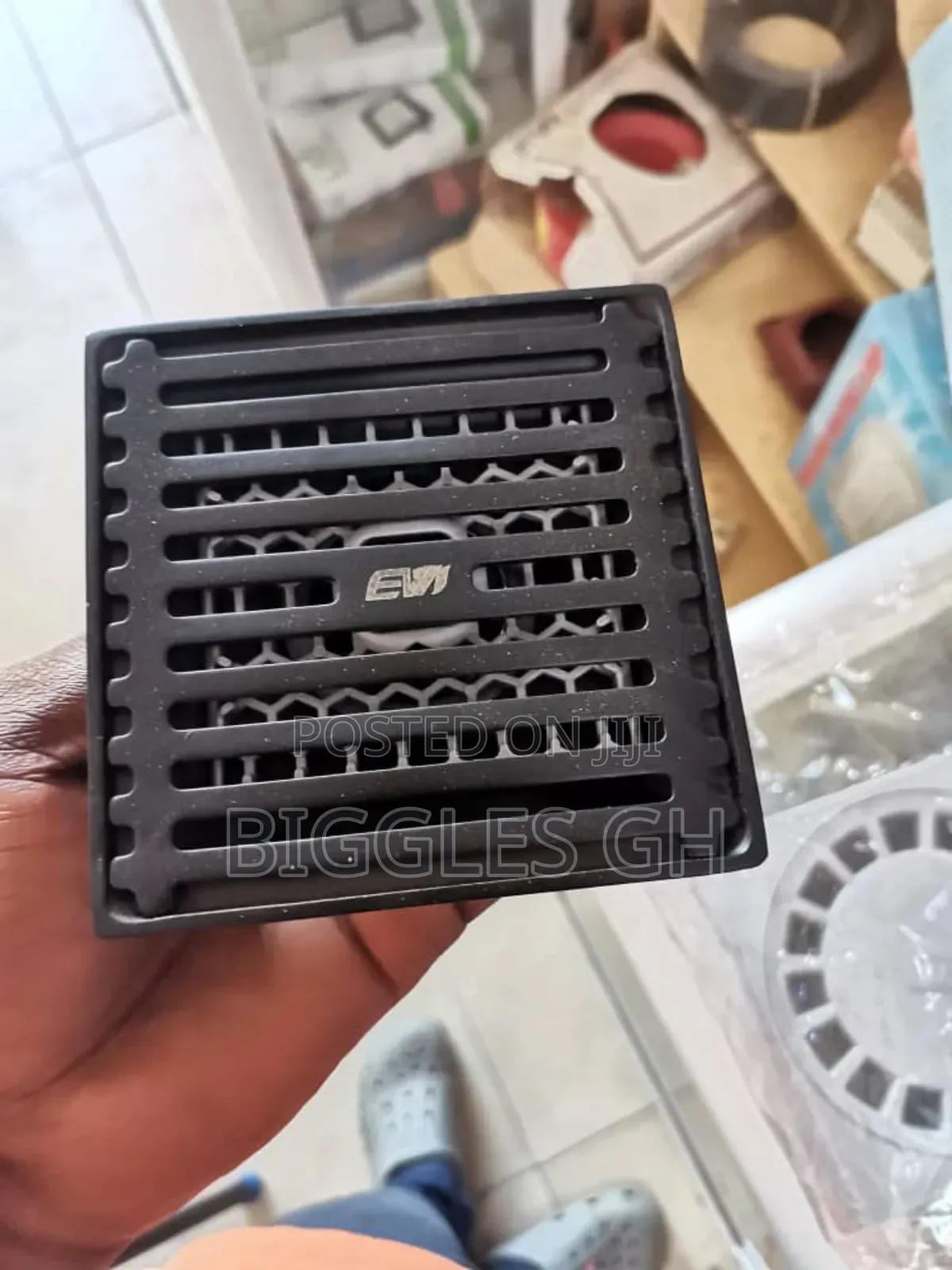 Black Metal Floor Drain