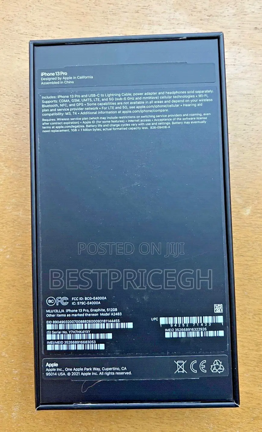 New Apple iPhone 13 Pro 512 GB Black