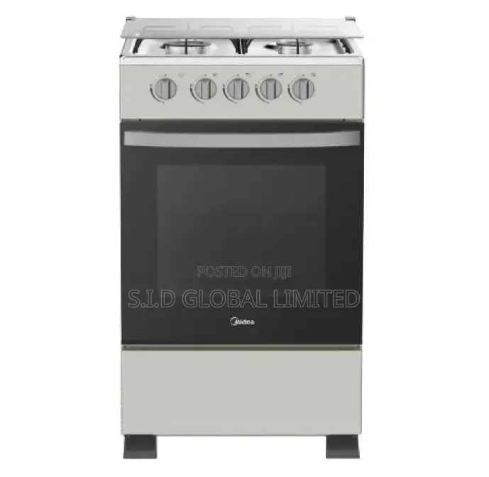 Newest MIDEA-4-BURNER-GAS-COOKER-BLACK-MIRROR-SP5055T082-B