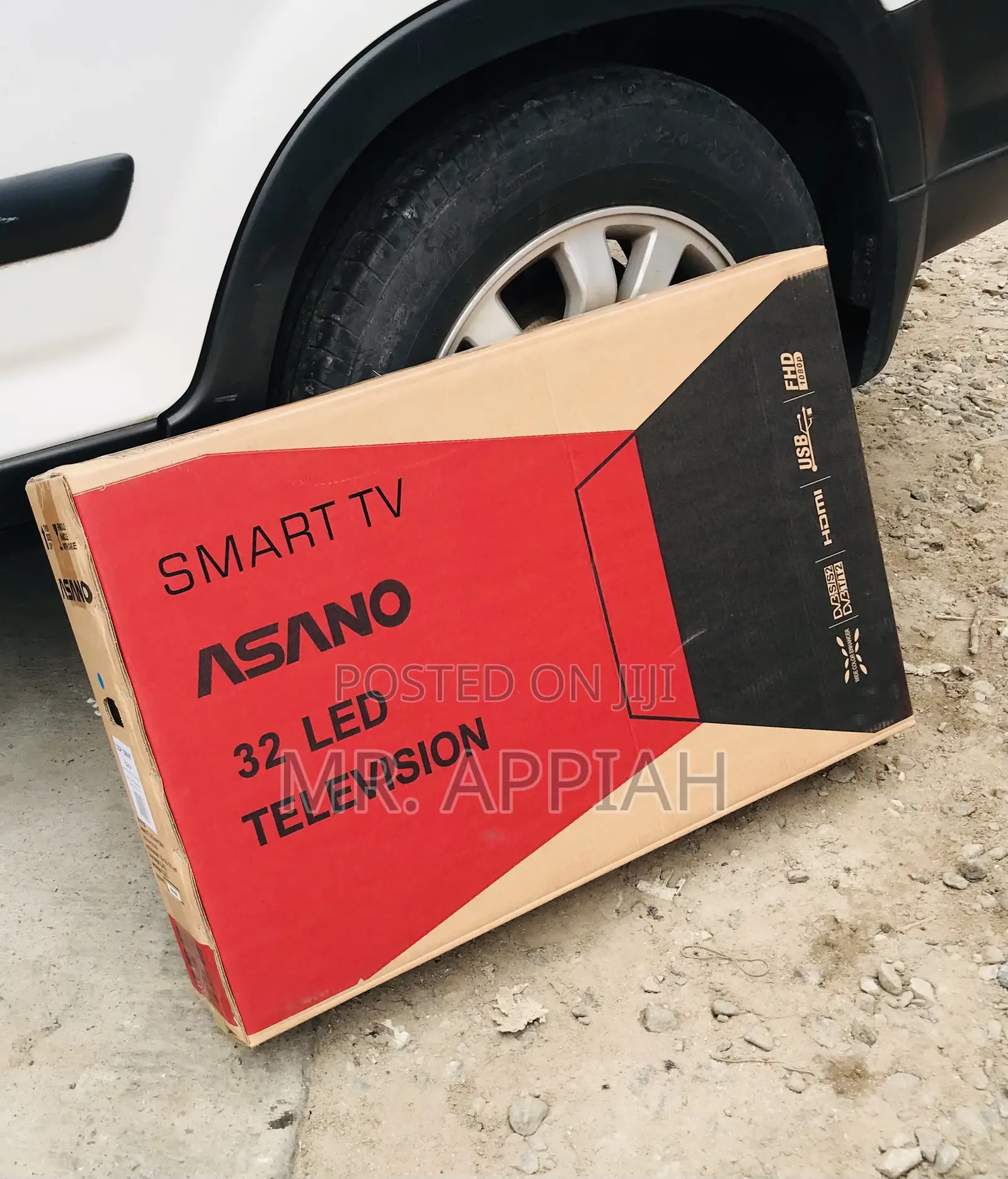 Asano 32 Inch Digital Satellite Smart Television,Black