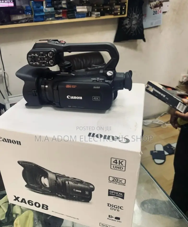 Sleek Design Canon XA60 Professional UHD Camcorder,Black.