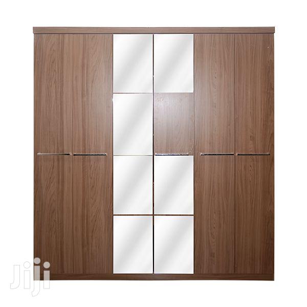 Wooden Wardrobe 6 Doors 2 Drawers