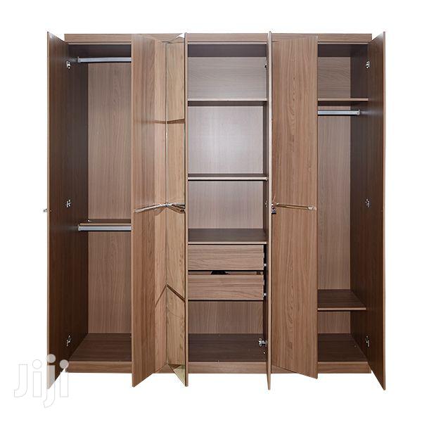 Wooden Wardrobe 6 Doors 2 Drawers