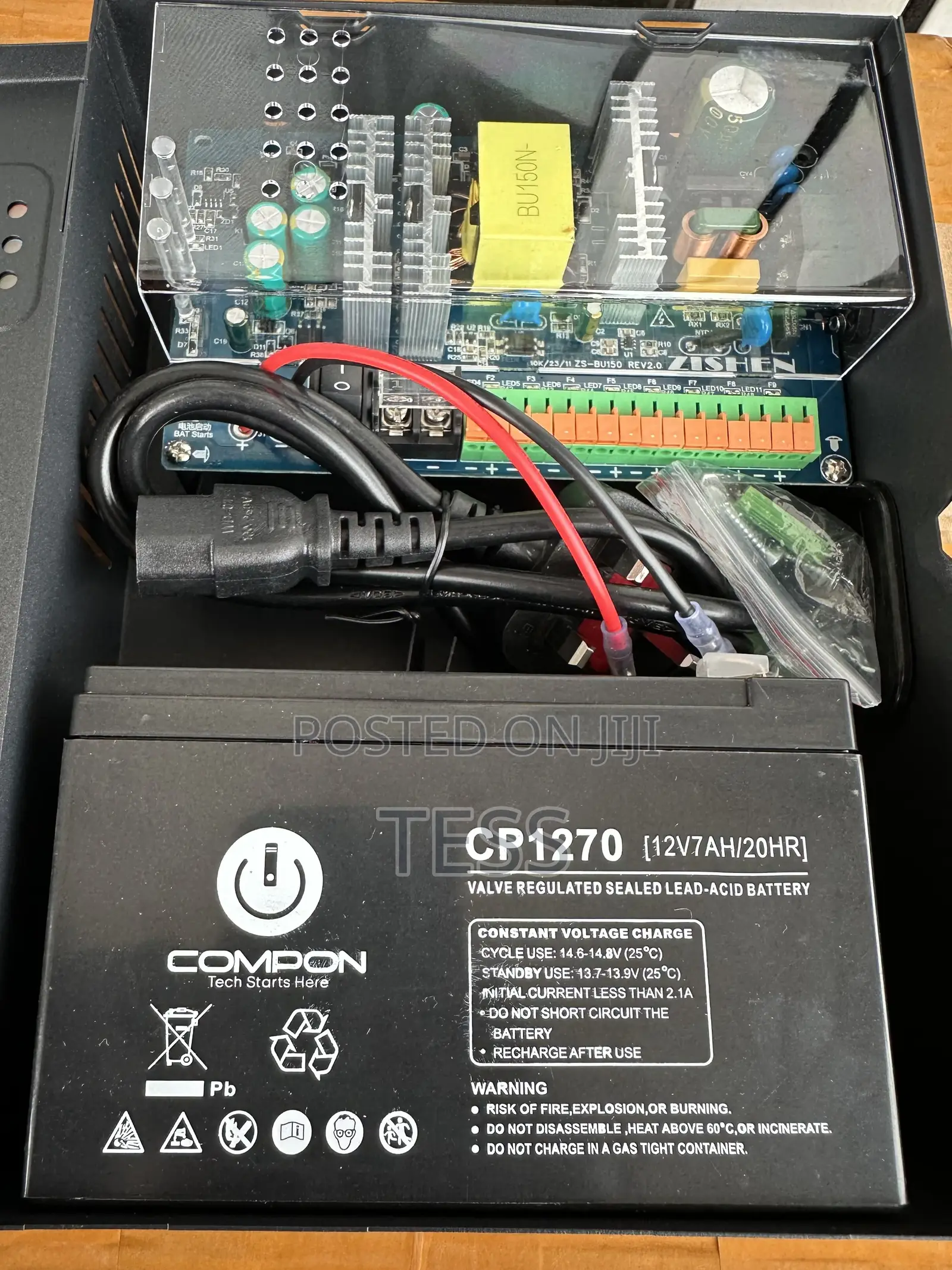 Power Supply CCTV 20a With Backup Battery Power Cable