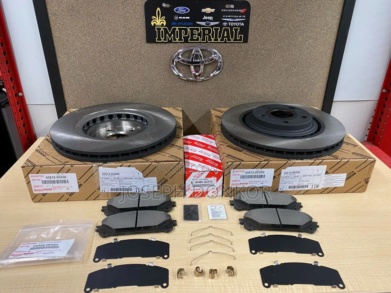 Highlander Front Brake Discs 2008,2009 to 2018,2019 (Pair)