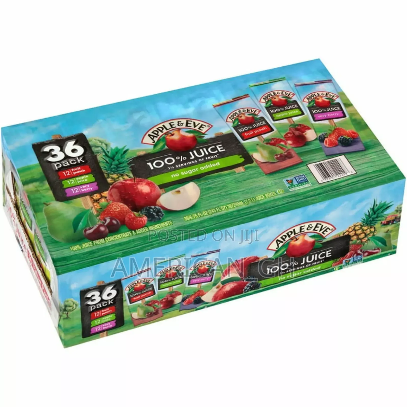 Apple and Eve 100% Juice Variety Pack, 36 Count