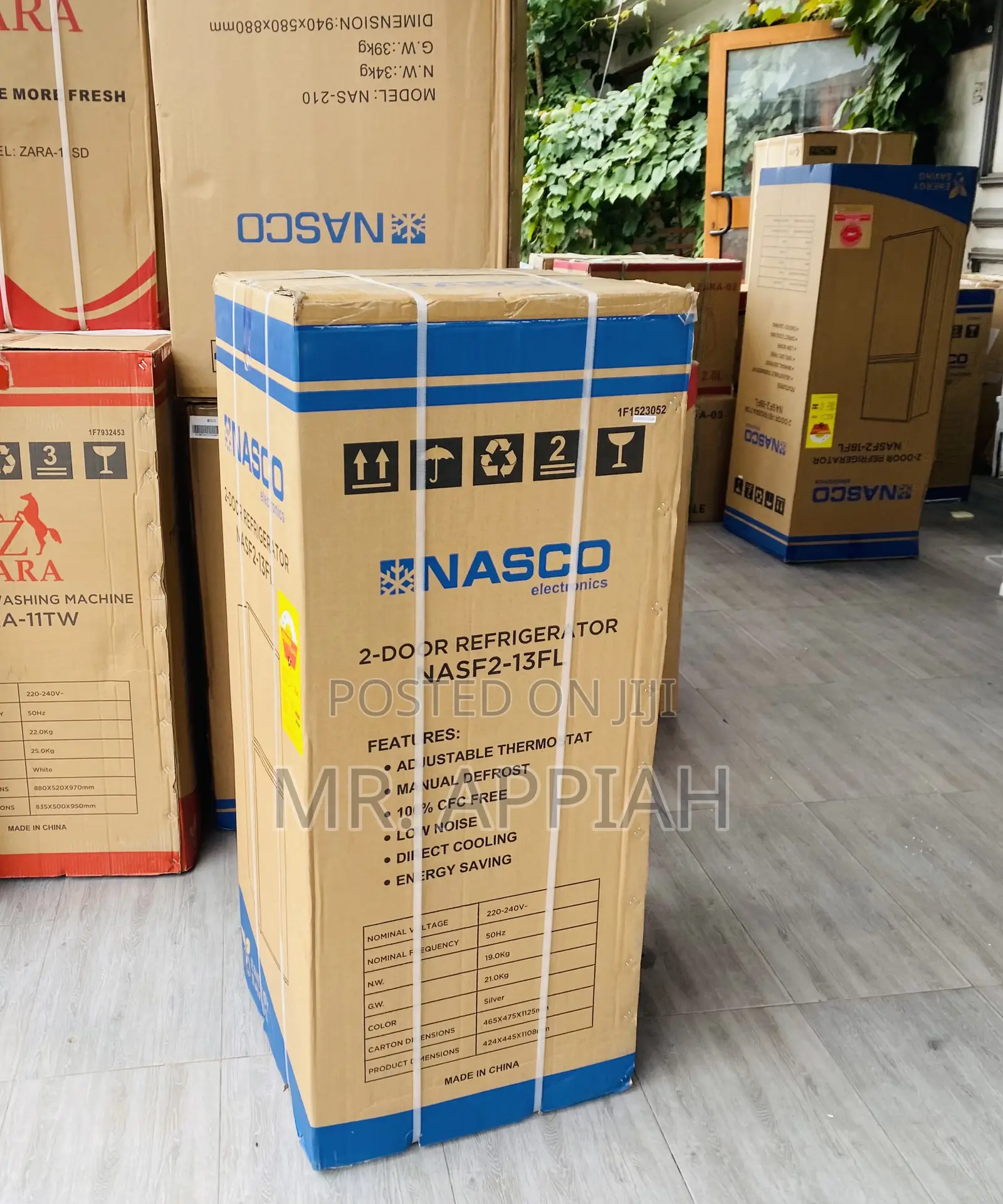 Sleek Nascodf2-13 FL Top Freezer Electric Fridge 