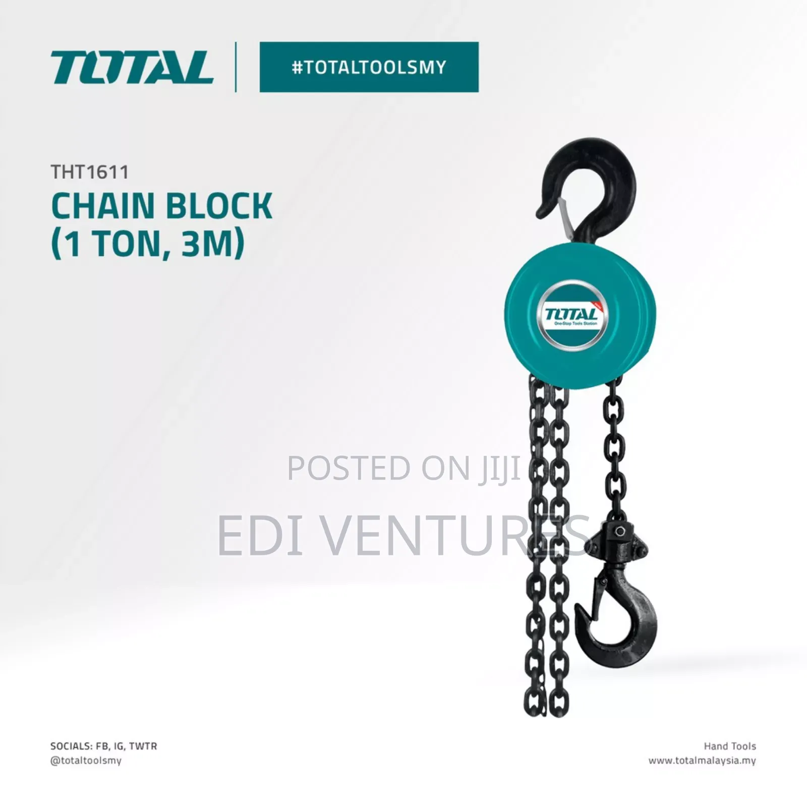 Total 1ton × 3M Chain Block
