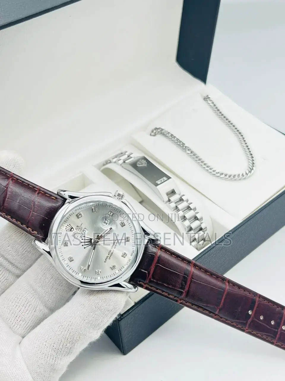 Rolex Day-Date Leather Combination