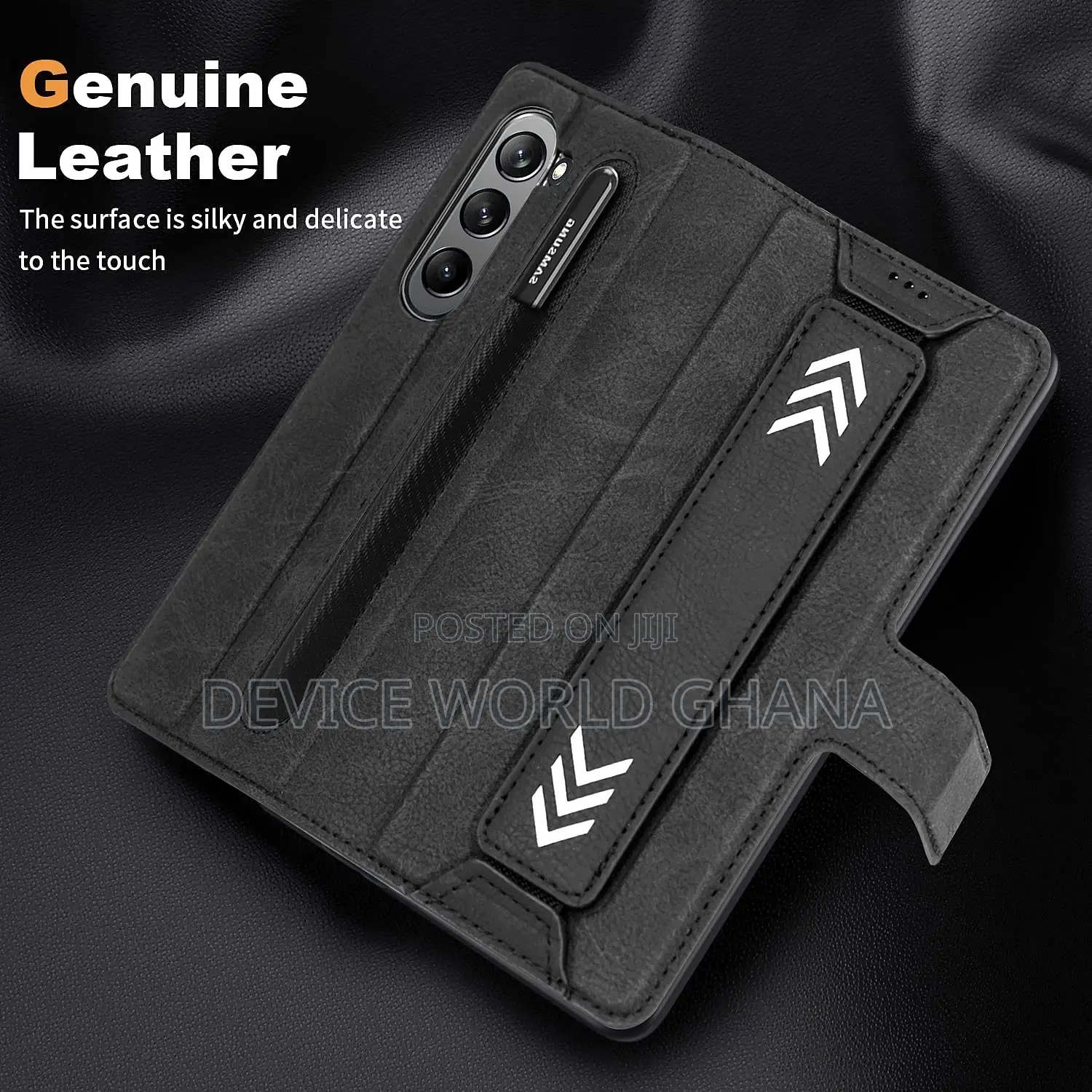 Zipp Retro Leather Flip Case for Samsung Z Fold 7 6 5 4 3
