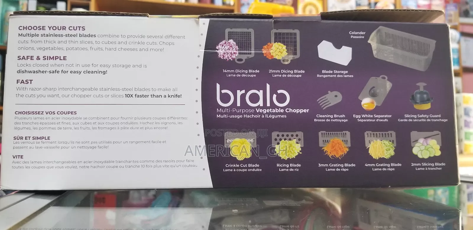 Bralo Multi-Purpose Vegetable Chopper 15 Pieces 7 Blades