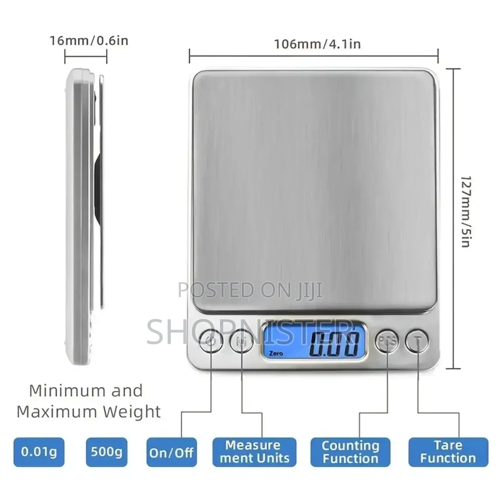 Kitchen Scale 0.1 Stainless
