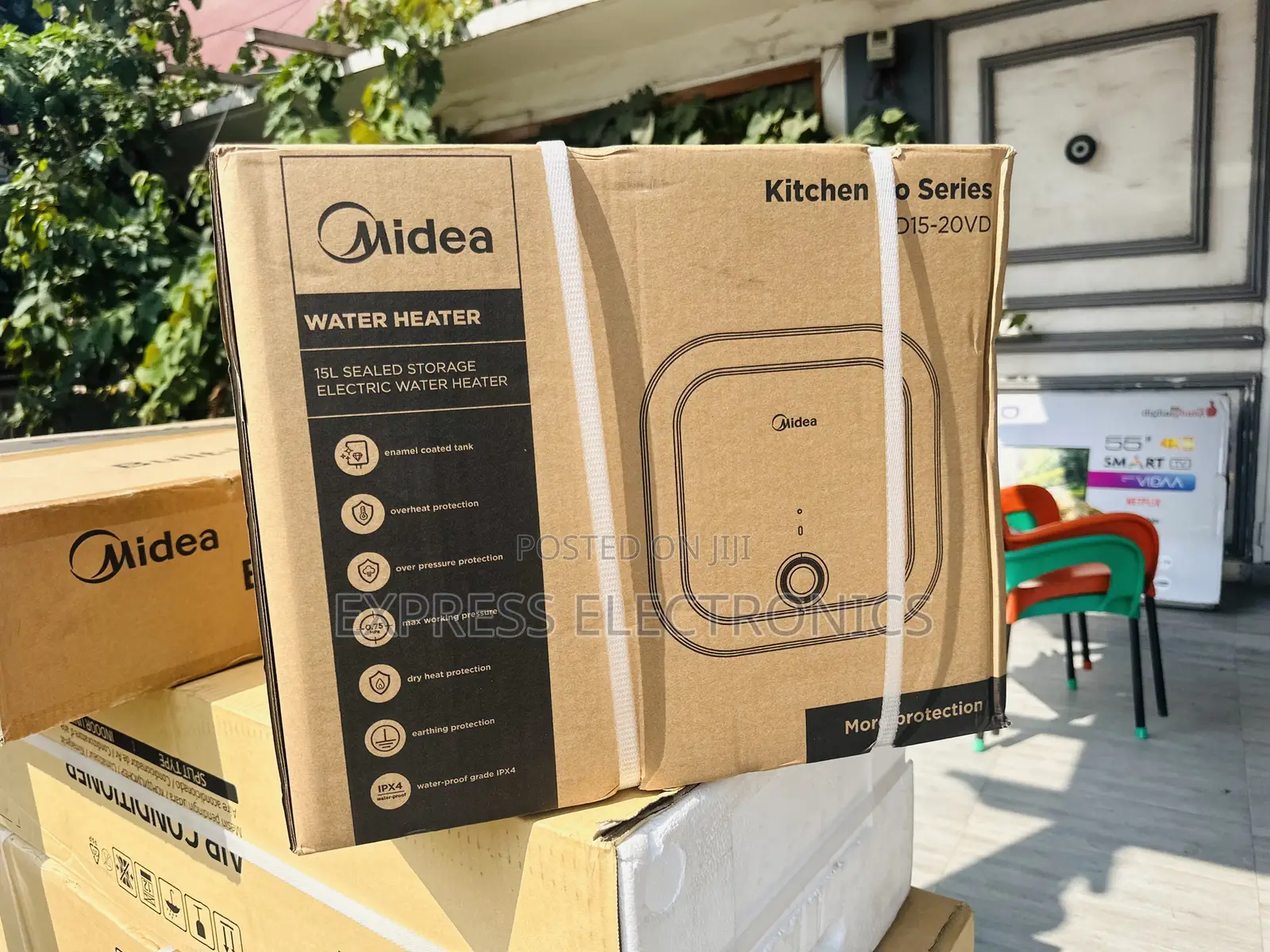Sealed Water Heater Midea 15L White ᄅᄅᄅ