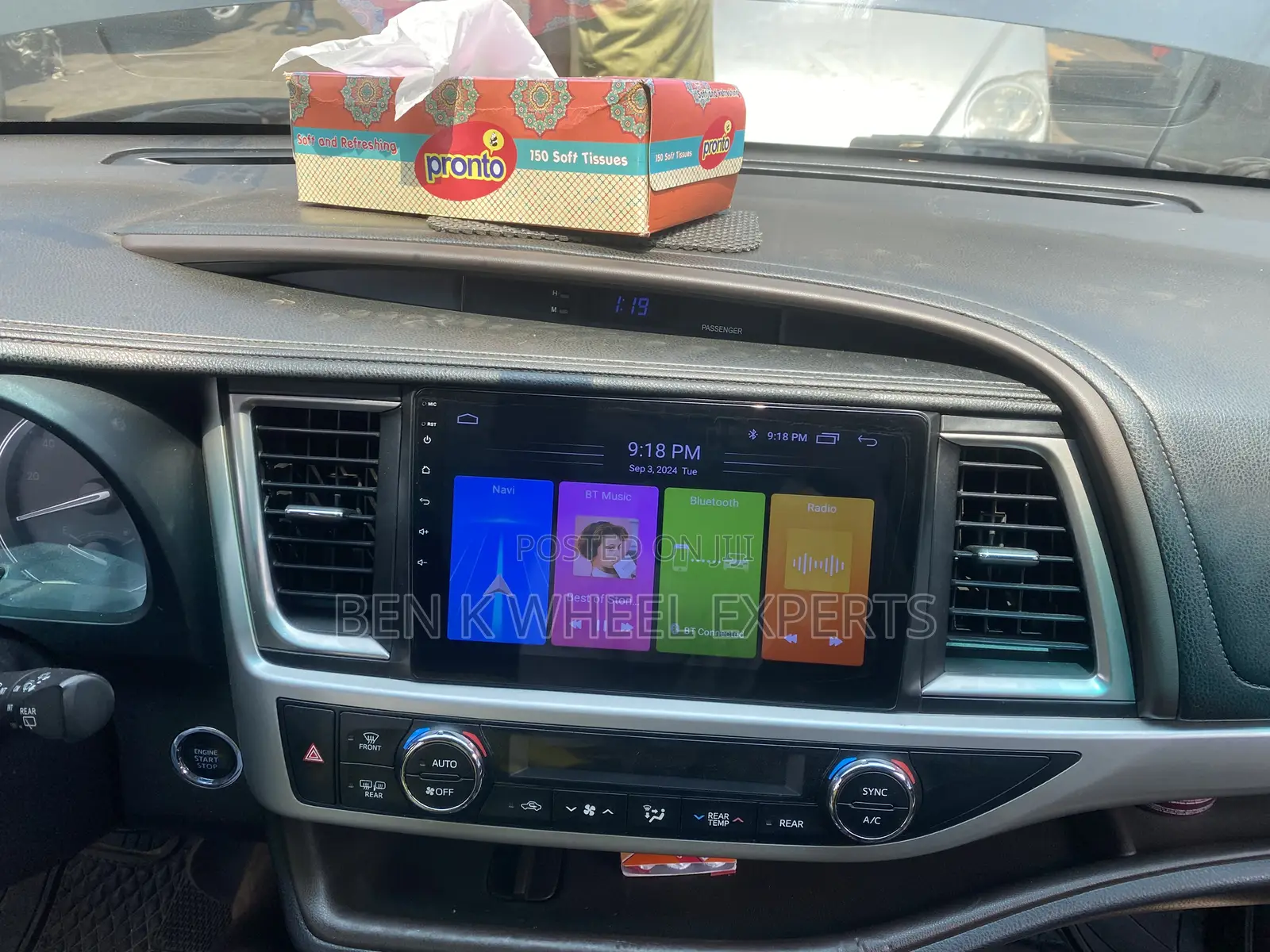 Toyota Highlander Android Screen A
