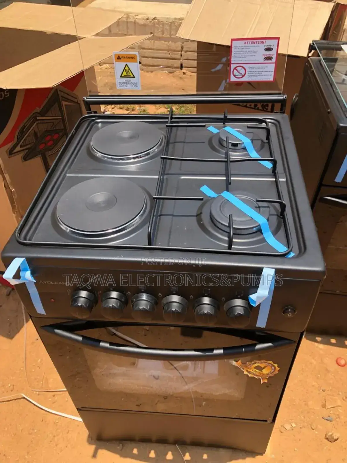 Choose Electric and Gas Burner, Volcano
