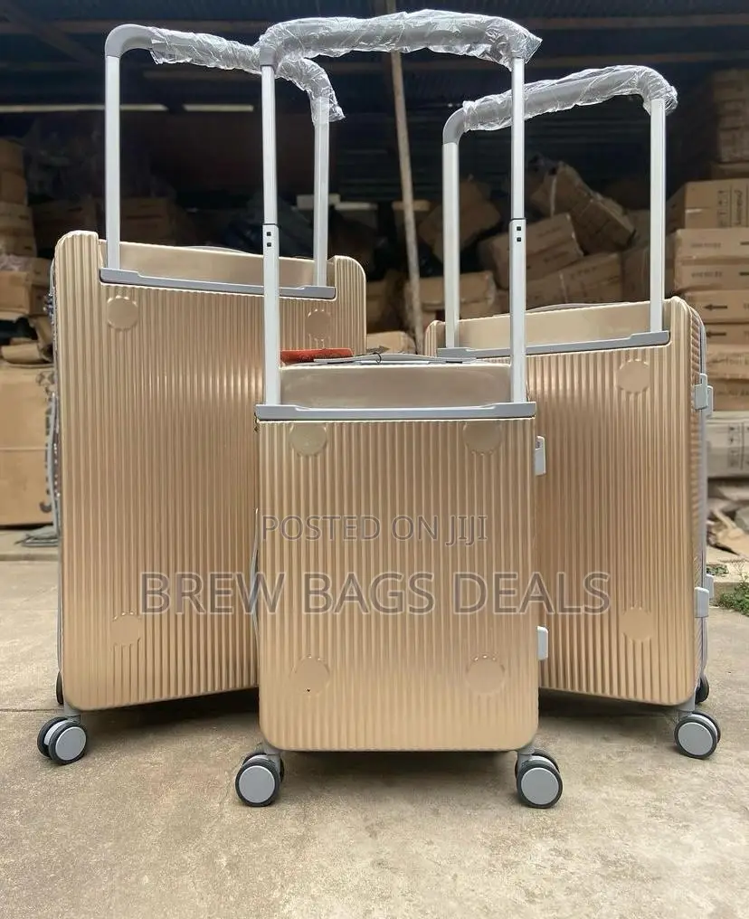 Original Jony Wide Puller Fiber Anticrack 3set Gold Suitcase