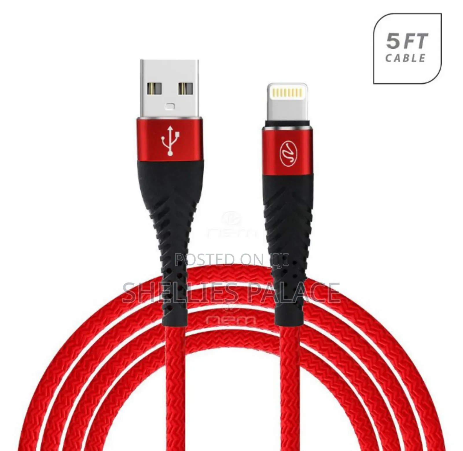 USB to iPhone Charging Cord - 1m