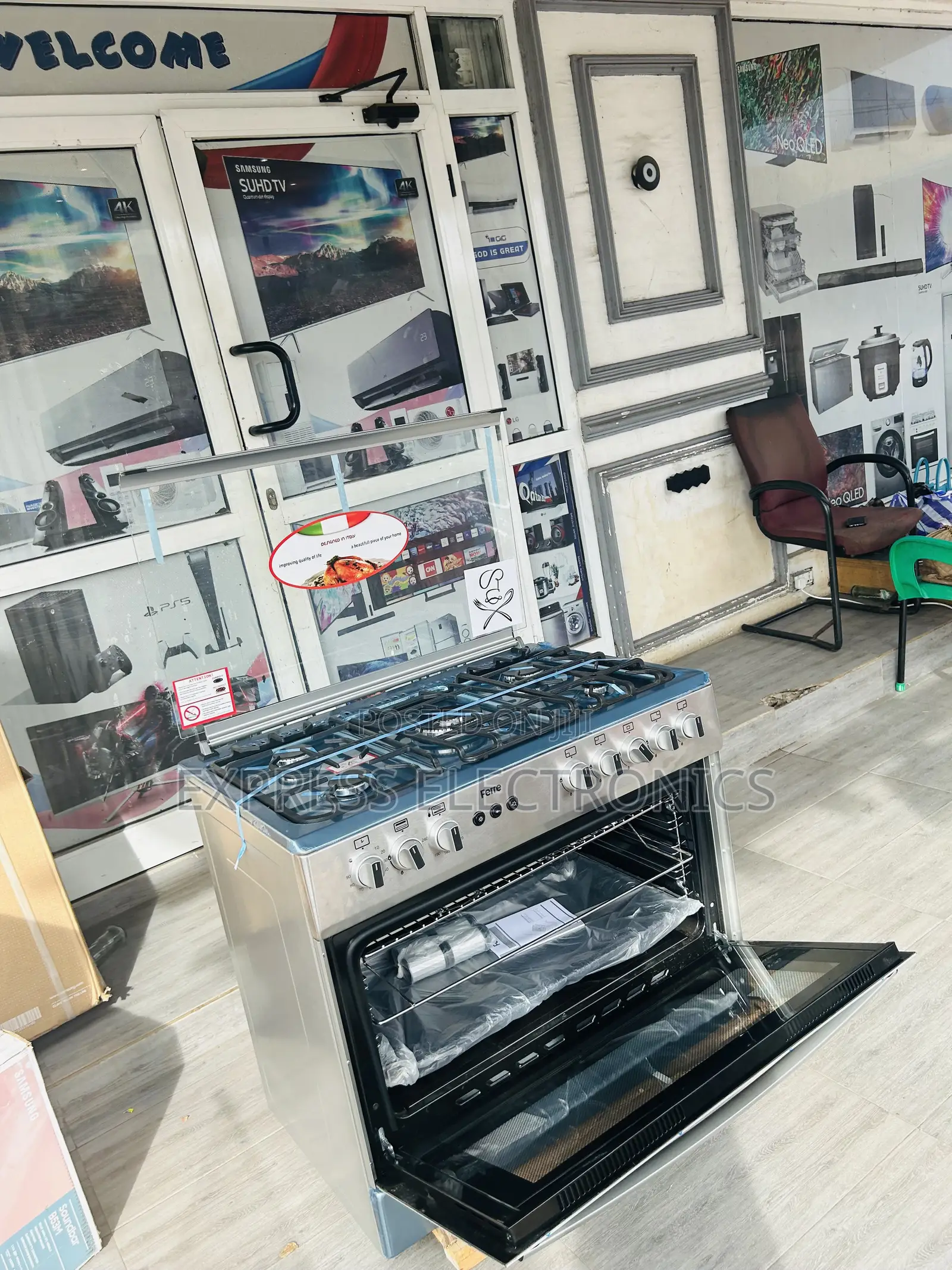 Highly Recommended Gas Electric Oven 4+2 Stove Ferre