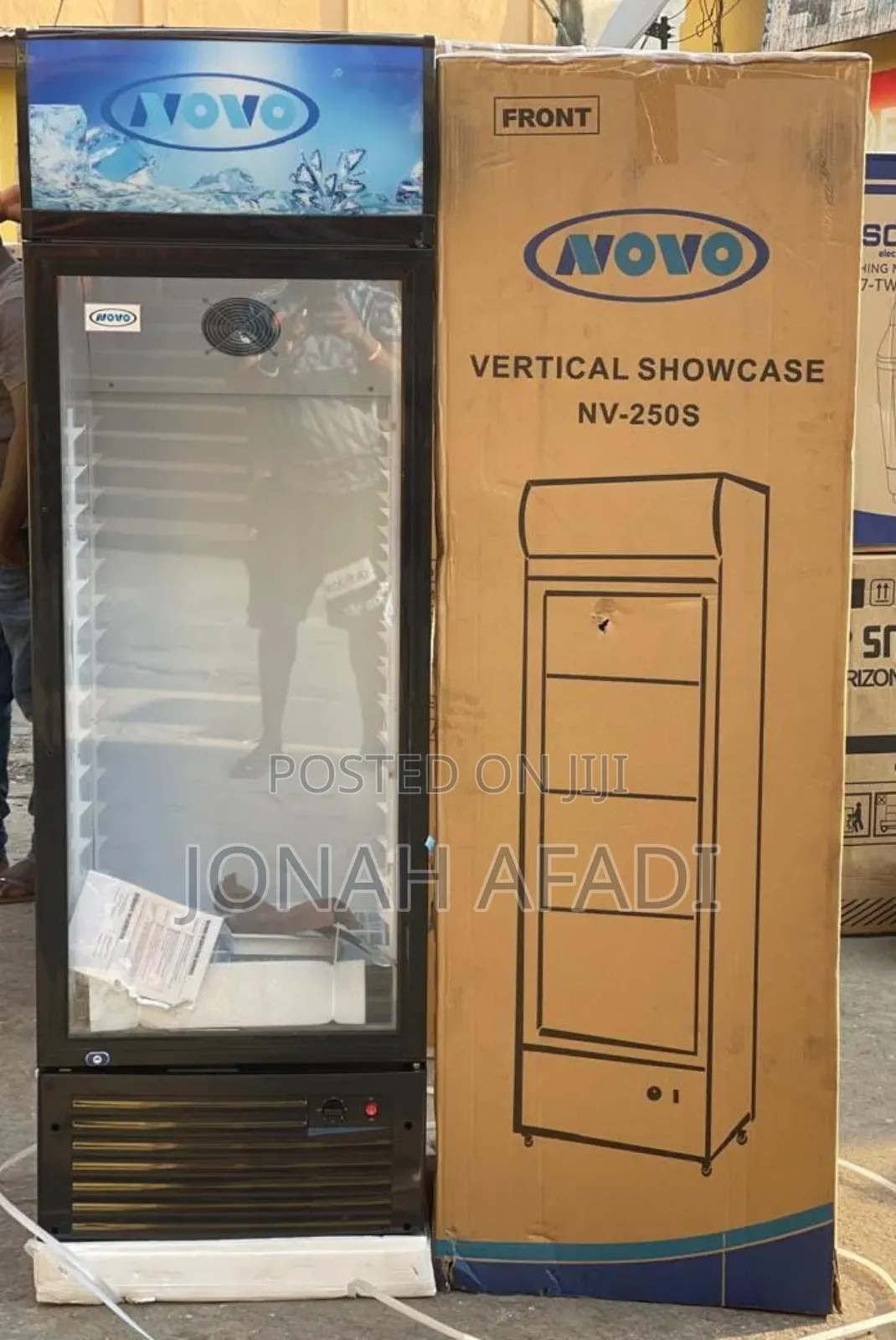 . Novo 233ltr Single Door Display Fridge NV-250S