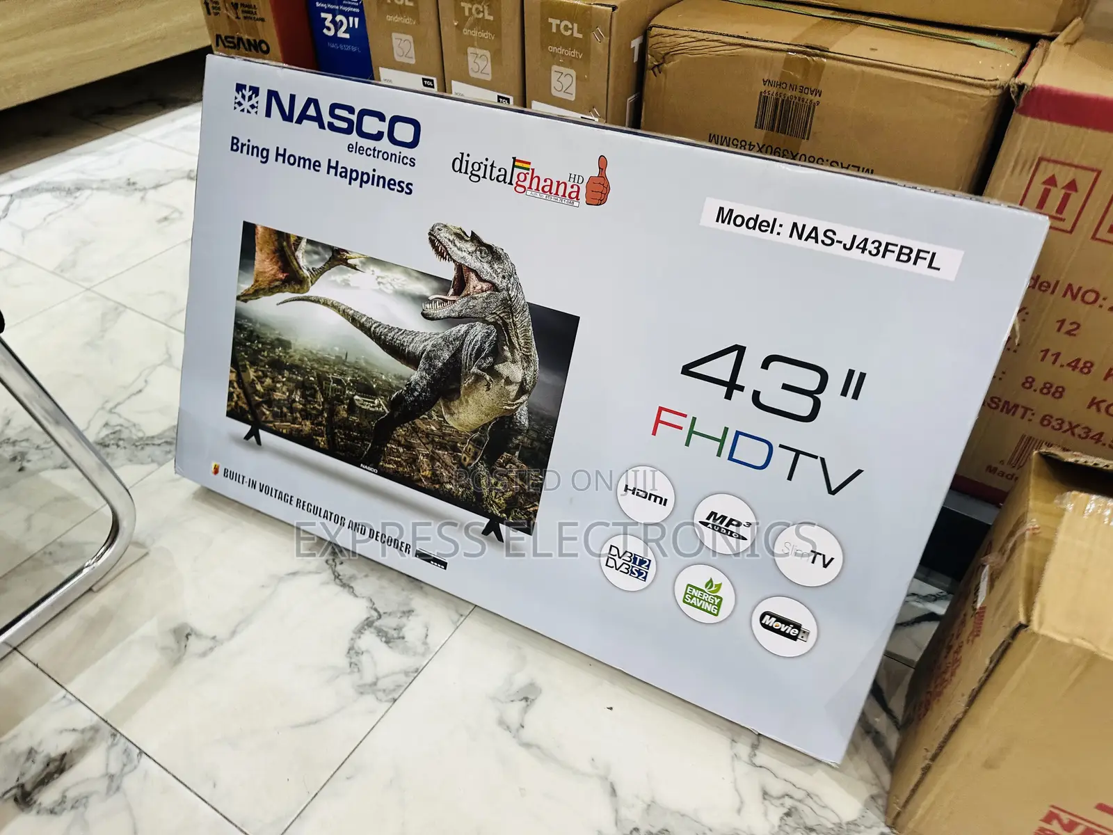 Brand New 43” FHD Satellite Nasco Television