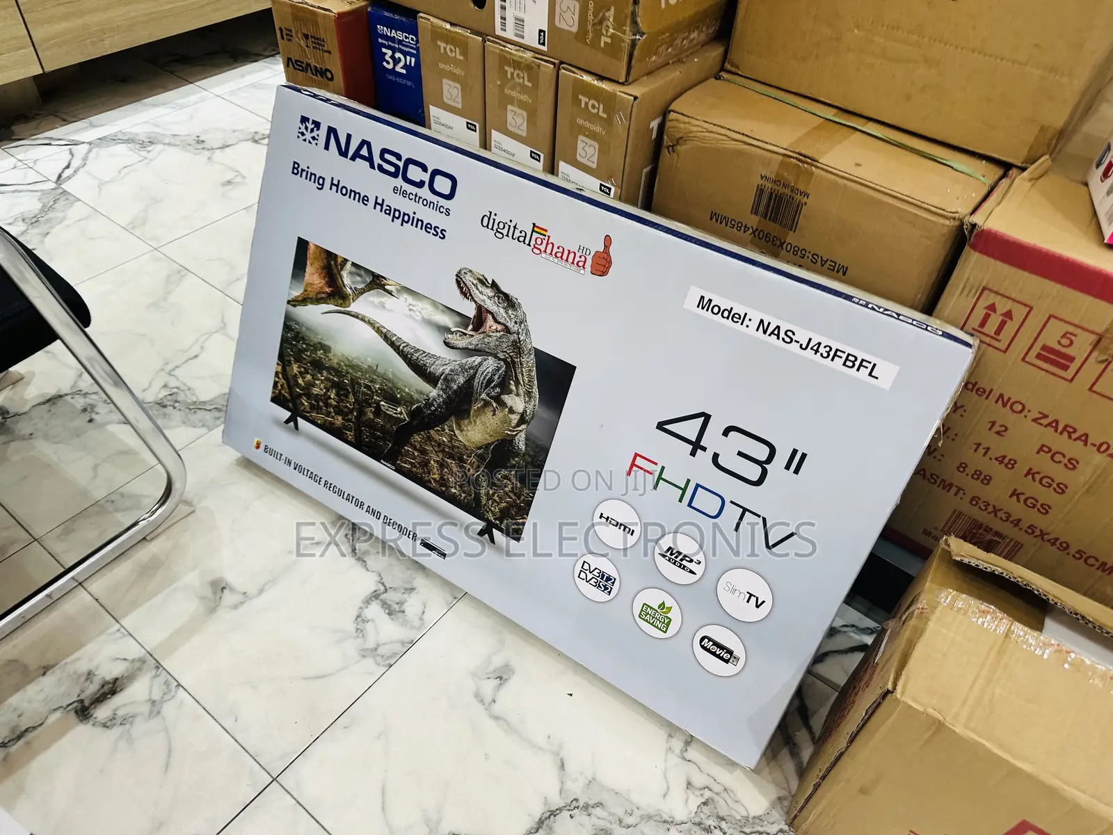 Brand New 43” FHD Satellite Nasco Television