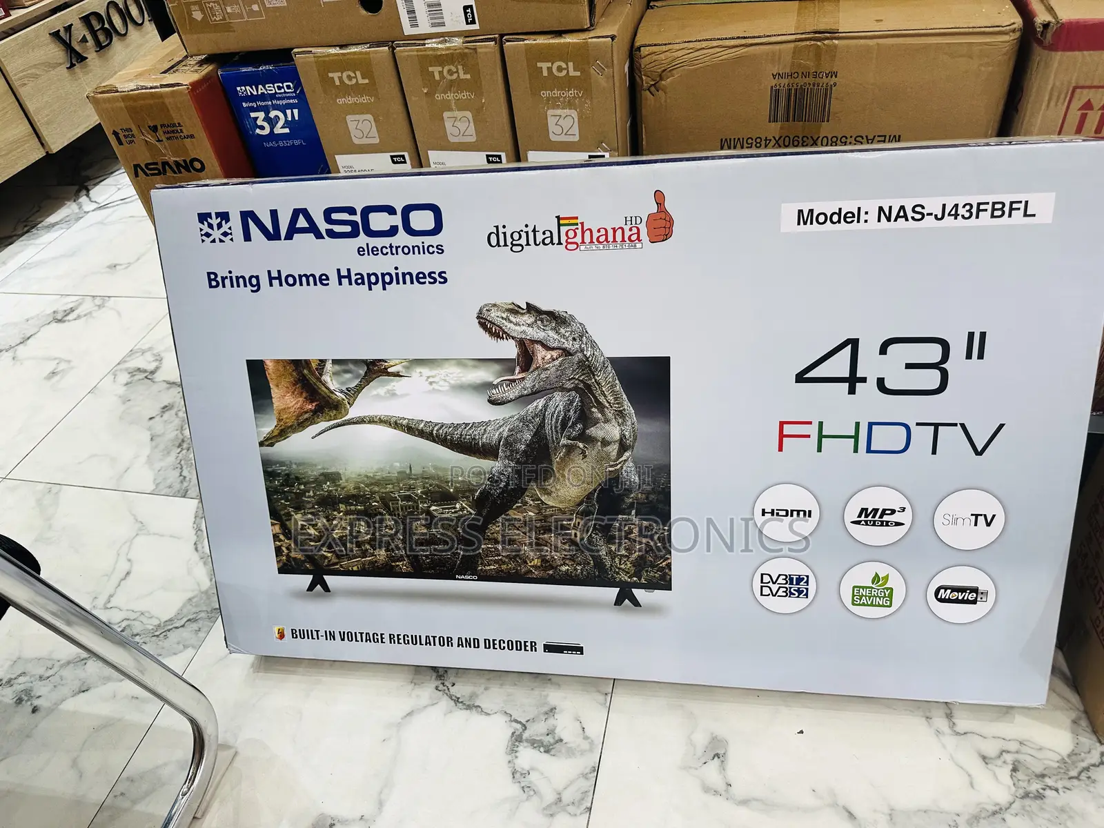Slim Sleek FHD Satellite Digital 43”Nasco