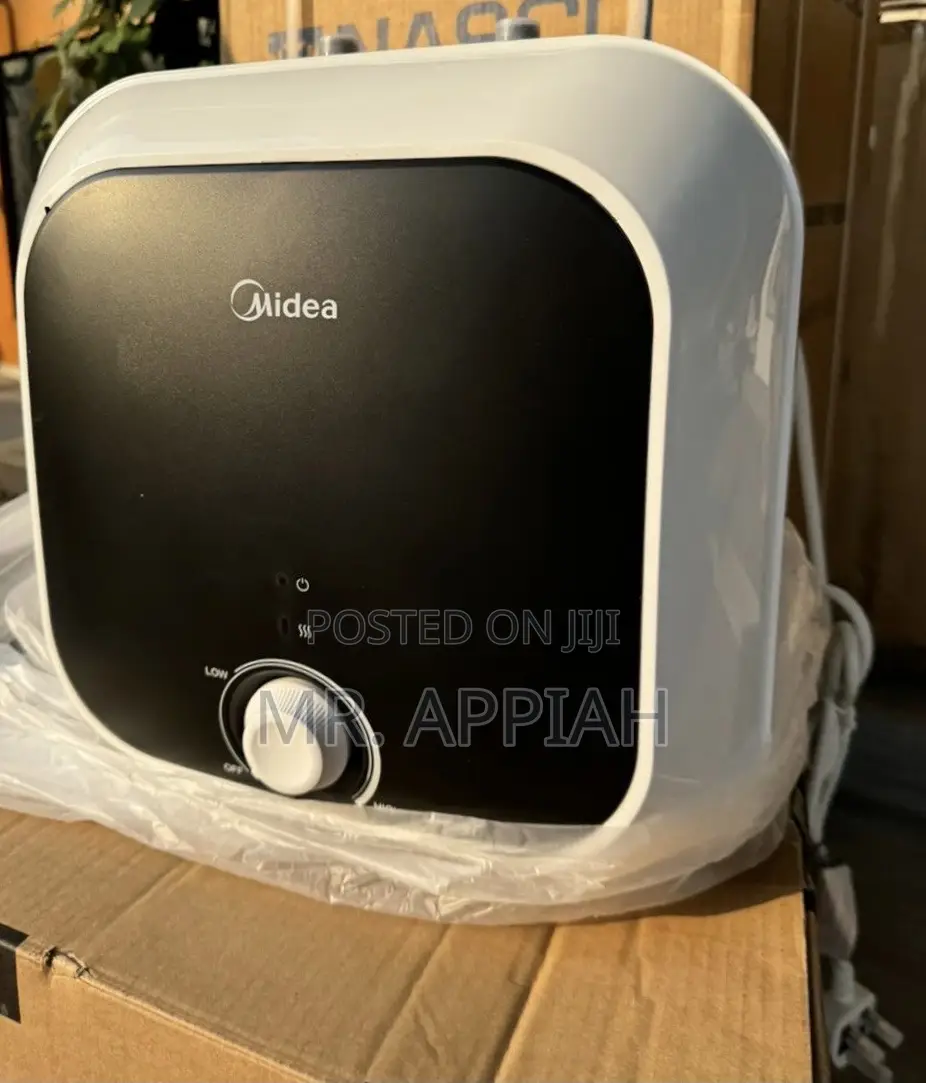 Midea 15ltr Electric Water Heater(White/Black) 
