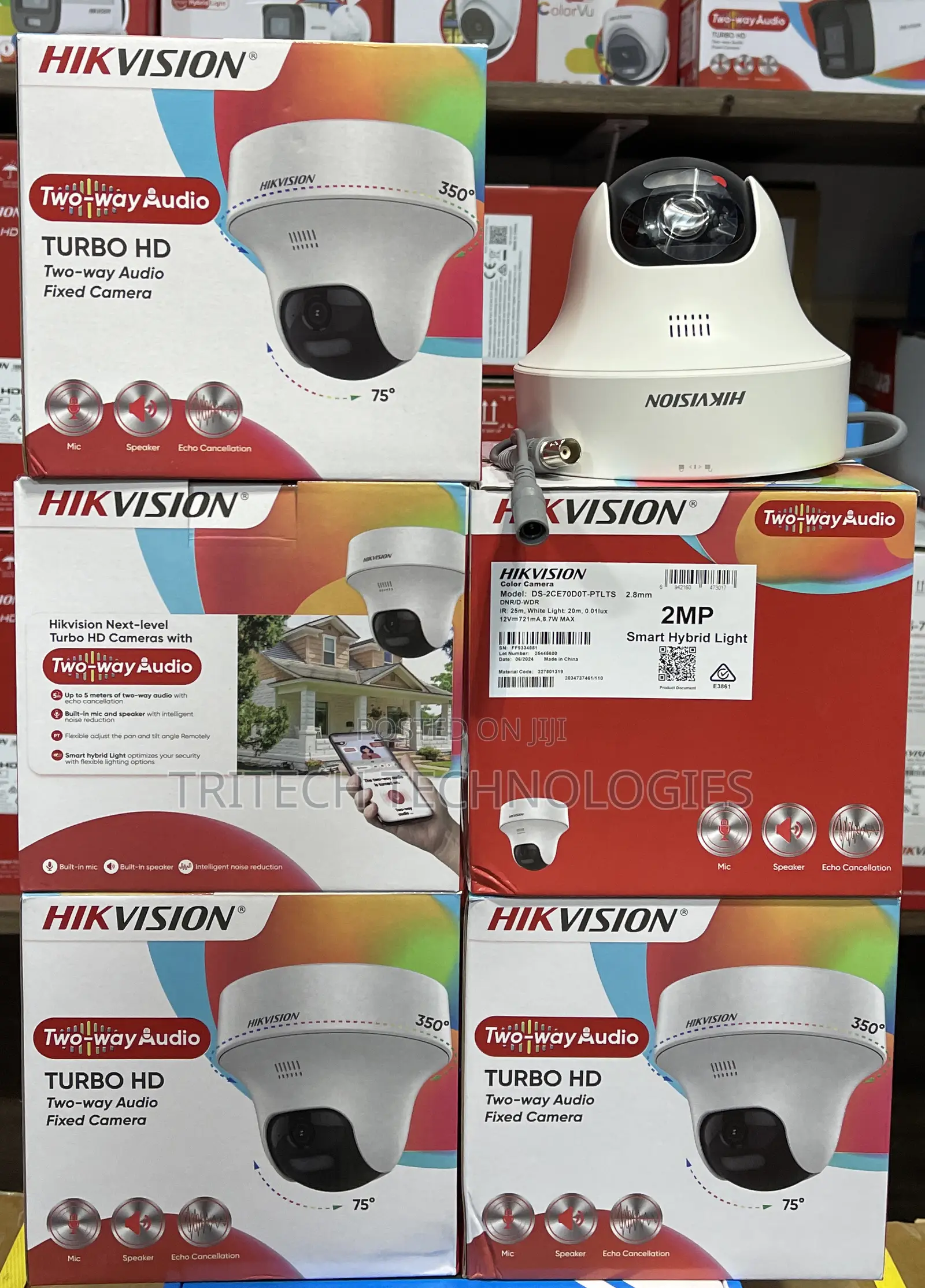 Hikvision Analog 2mp Pt Full Color Two Way Audio Camera