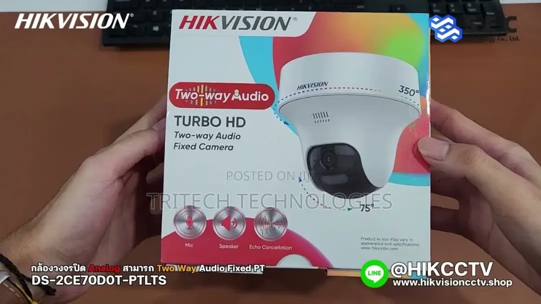 Hikvision Analog 2mp Pt Full Color Two Way Audio Camera