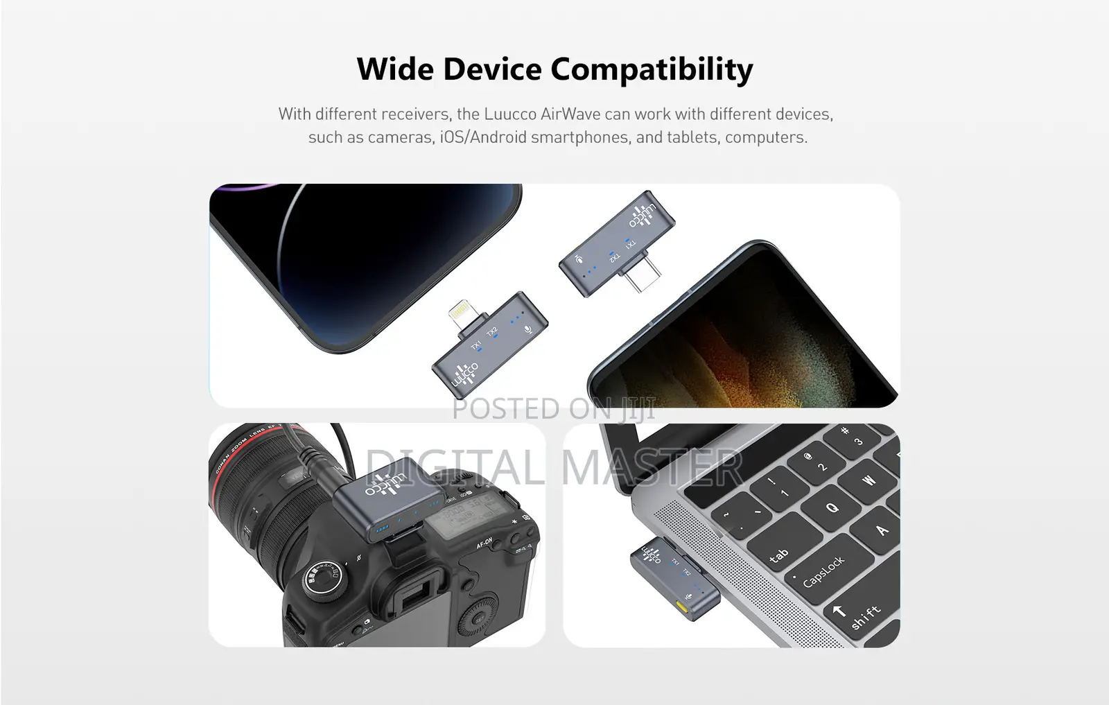 Luucco Airwave Wireless Lavalier Microphone (Combo)