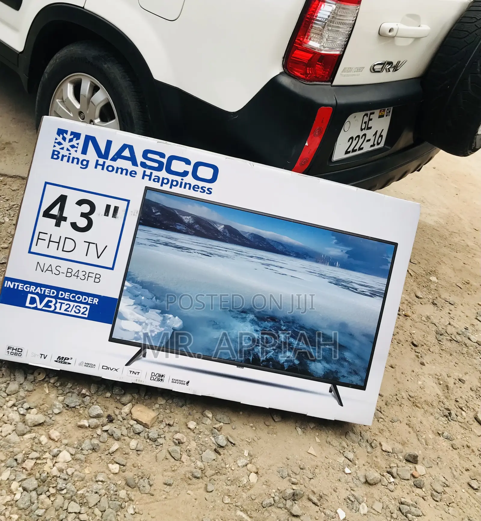 Sleek Nasco 43 Inch Full HD Digital Satellite Television.