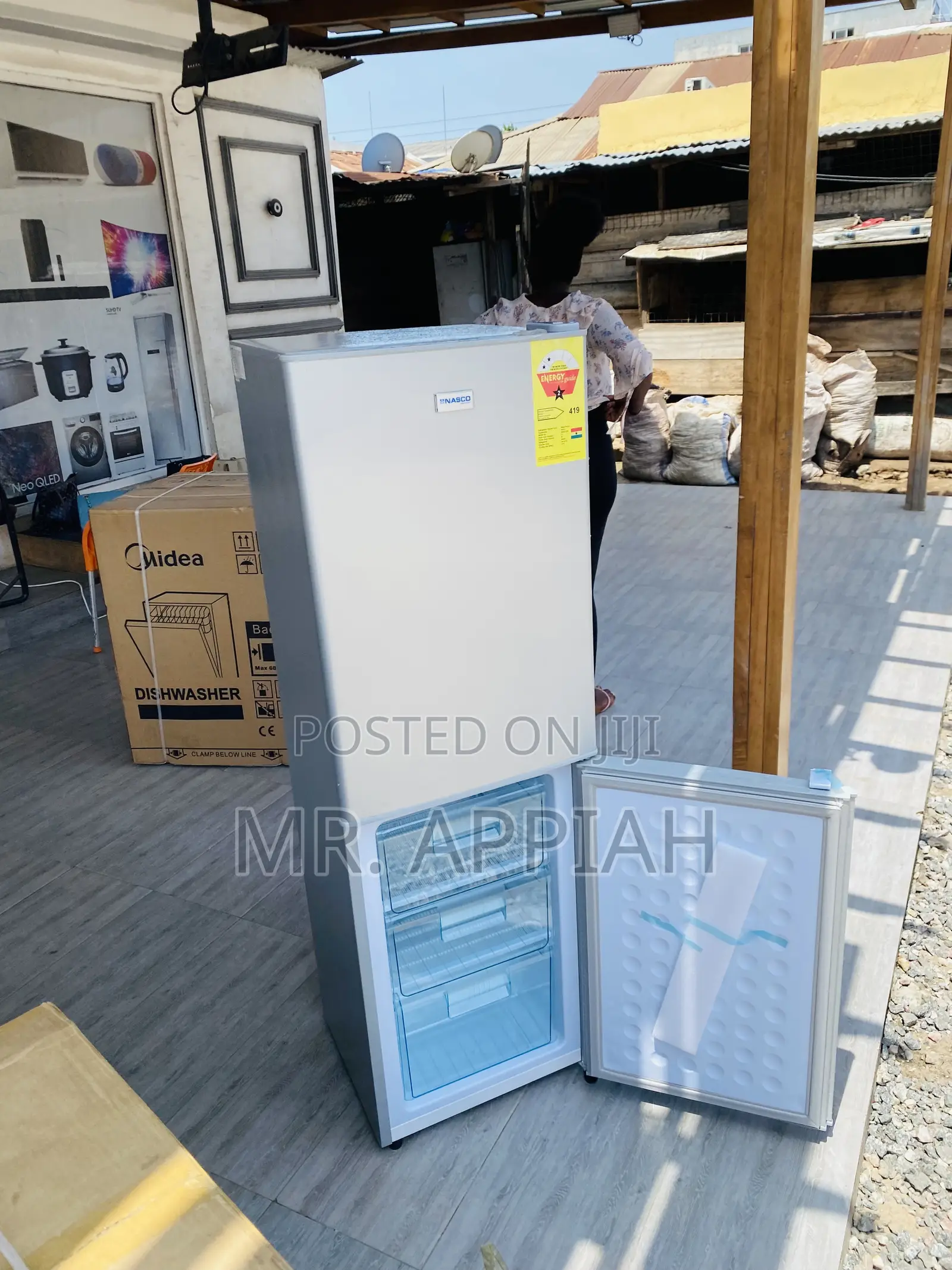 Shop Nasco Nasd2-20fl Bottom Freezer Fridge(158L)Silver