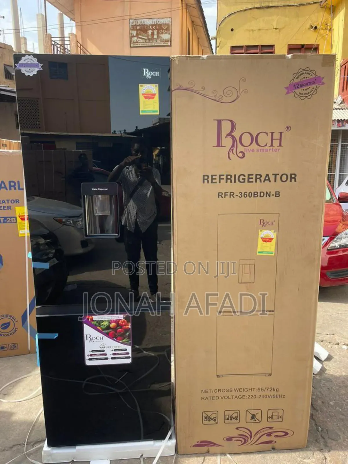 Roch 309ltr Double Door Fridge With Dispenser