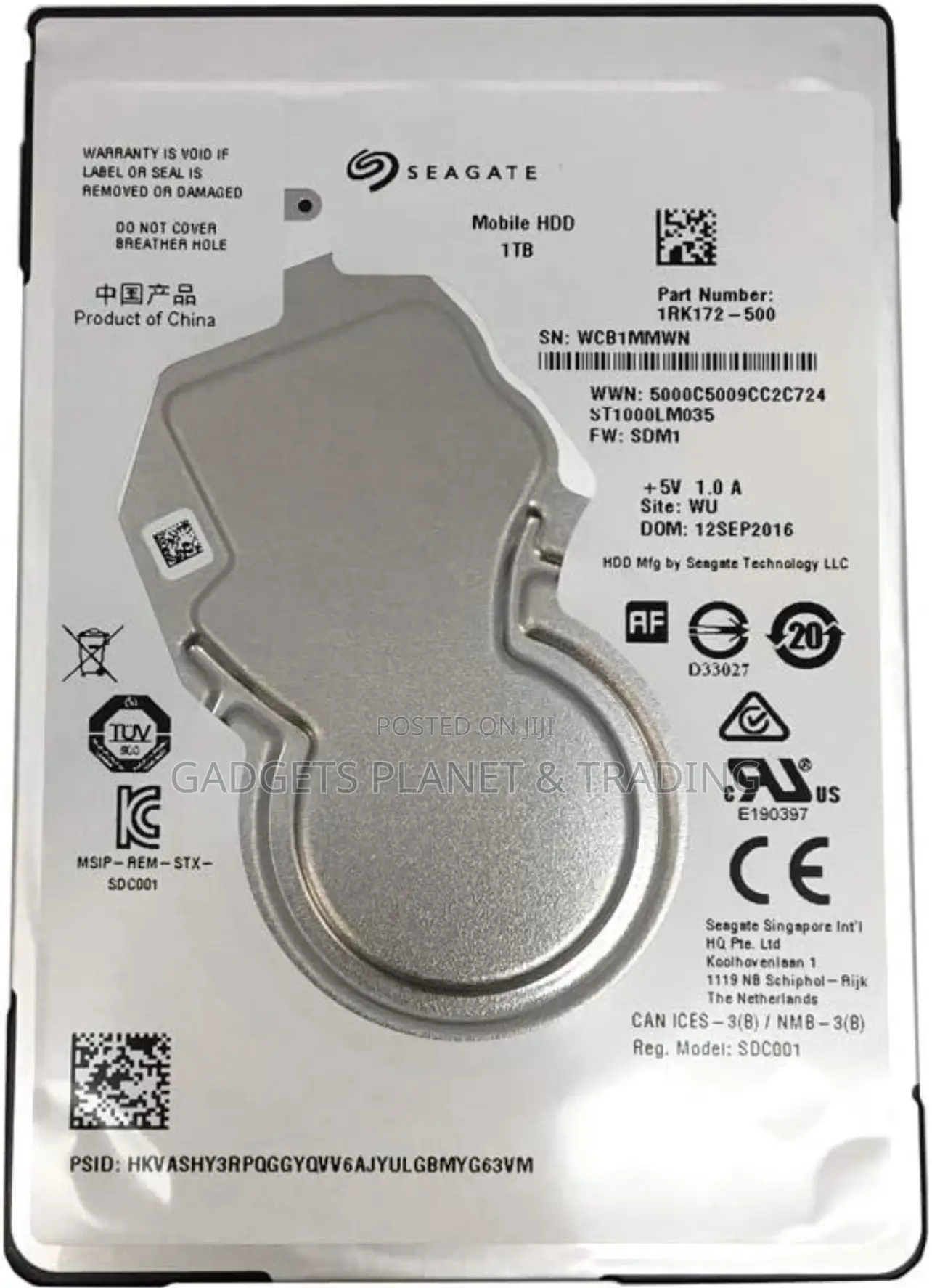 Seagate Laptop HDD Sata 6gb/S 2.5” Internal Hard Drive - 1tb