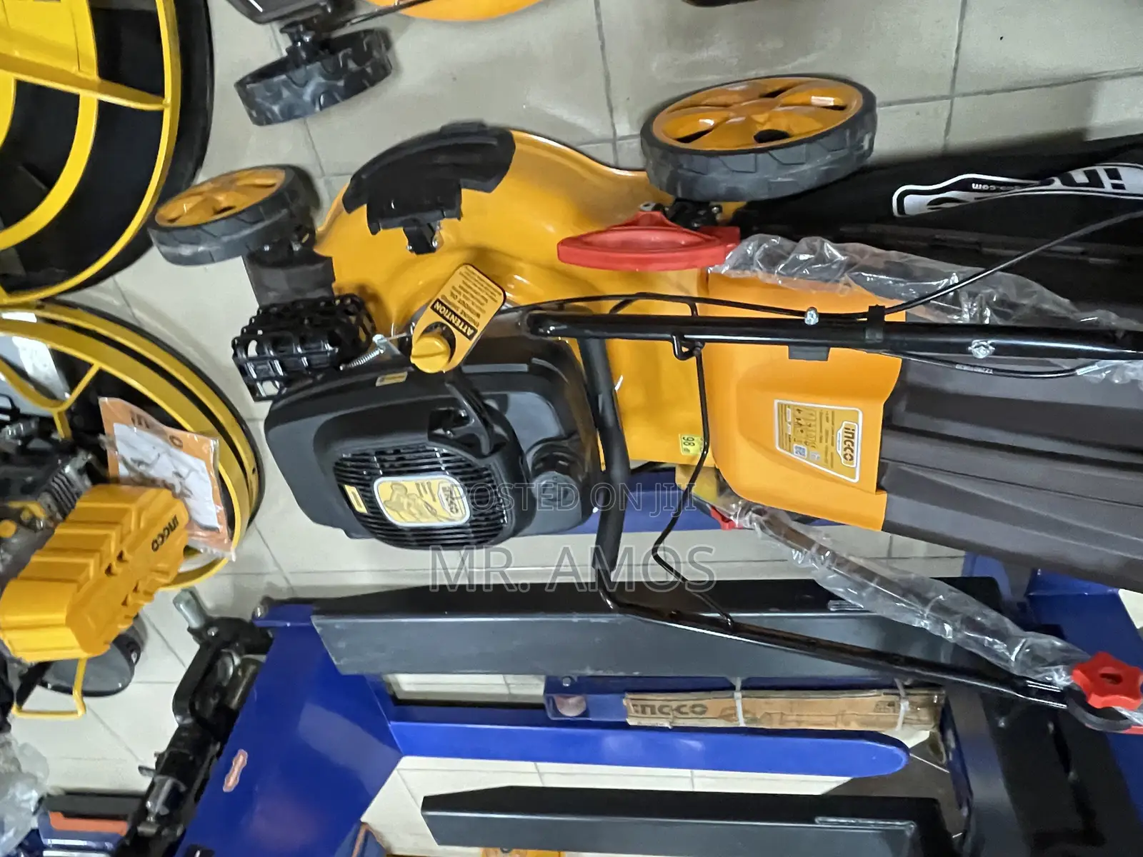 4.8hp 196cc Gasoline Lawn Mower With 60l Catcher -Glm196201
