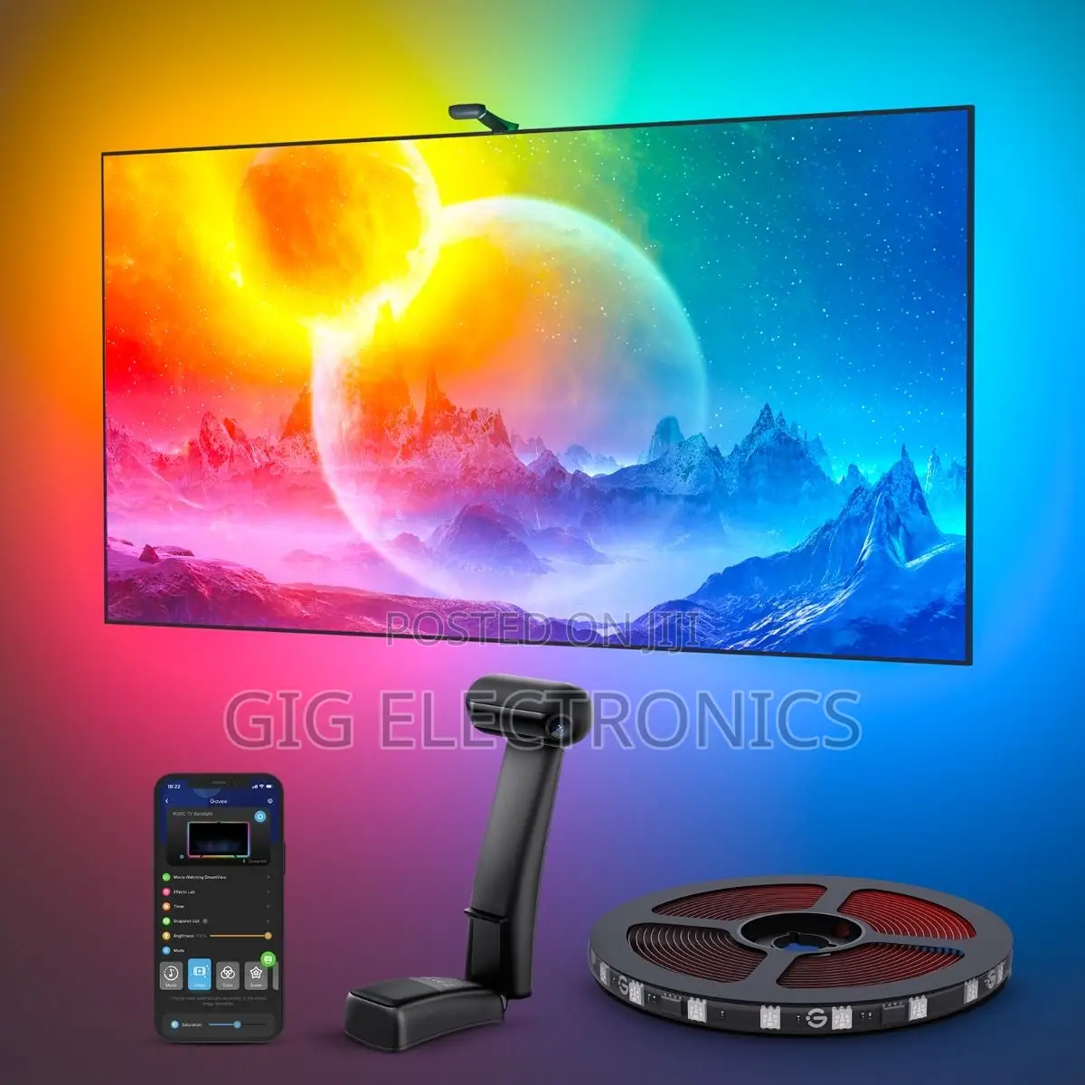 Govee TV Backlight T2 With Dual Cameras (75~85 Inch Tvs)