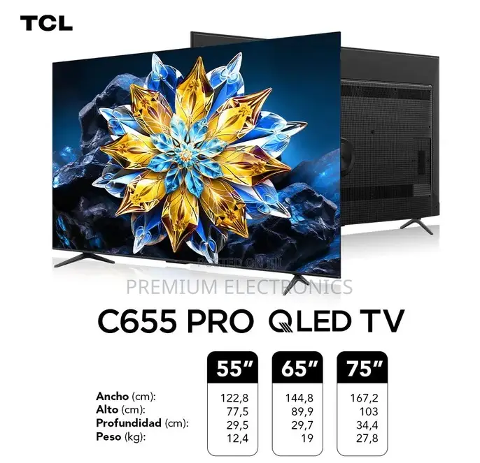 TCL 65" T-Screen Pro, Qled Pro, Google Uhd Smart Tv 65t6d 2026 Model