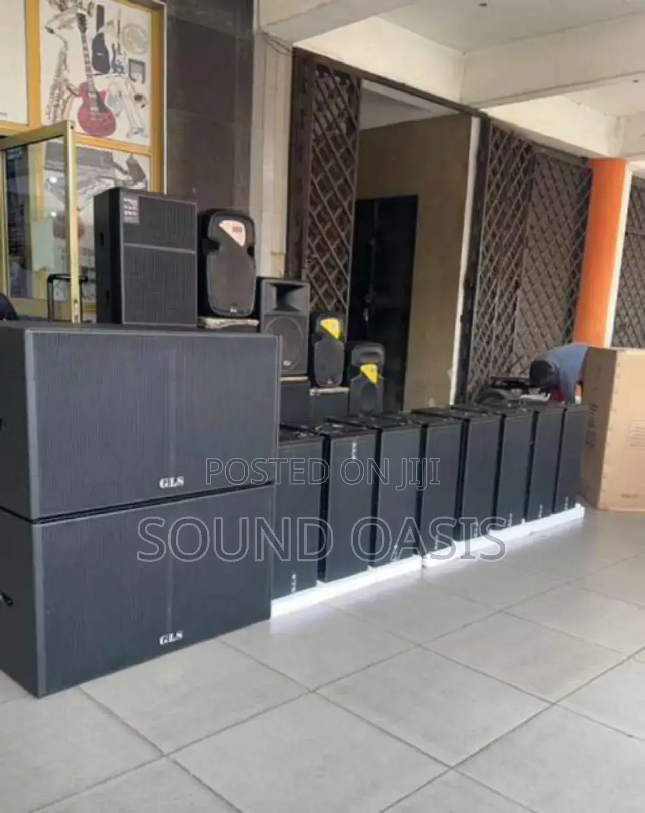 Four Pairs of GLS 12inches Line Array a Pair of Double Sub