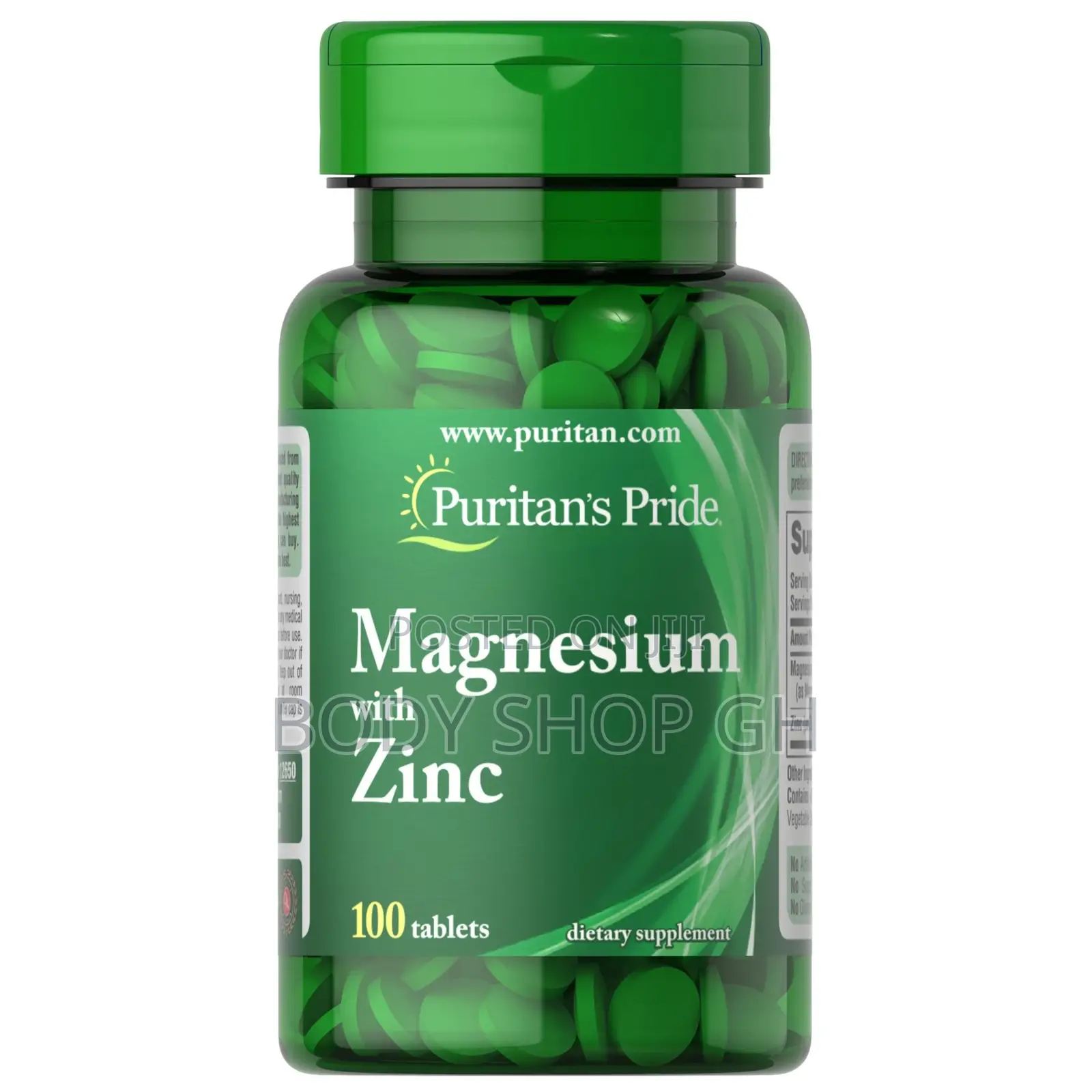 Puritan’S Pride Magnesium With Zinc Supplement - 100 Tabs