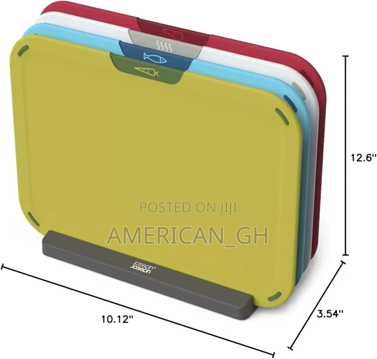 Joseph Joseph 4-Pieces Chopping Board Set With Storage Stand