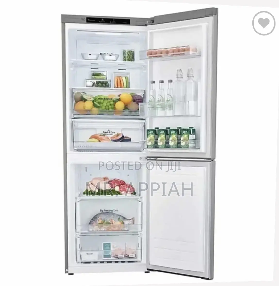 Quality LG GC-B399NLJM Bottom Freezer Electric Fridge,Gray.