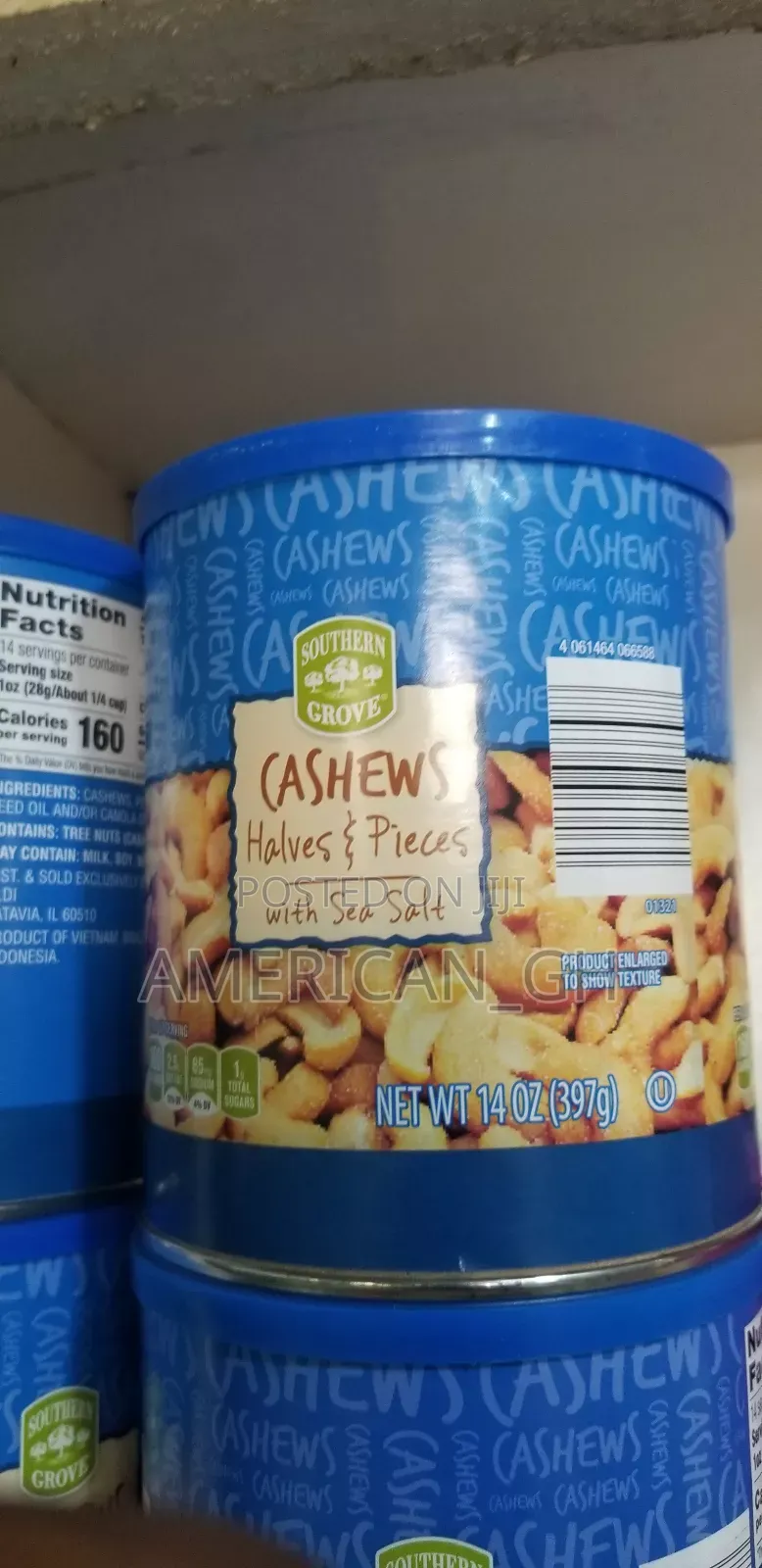 Southern Grove Cashews Halves Pieces With Sea Salt, 397g