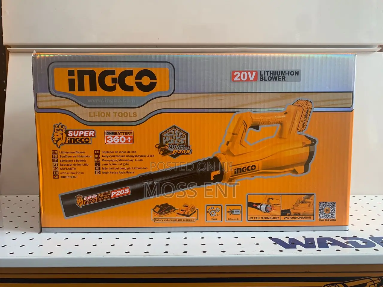 Ingco Cordless Blower 20v Big - P1c2 - Cabli20323