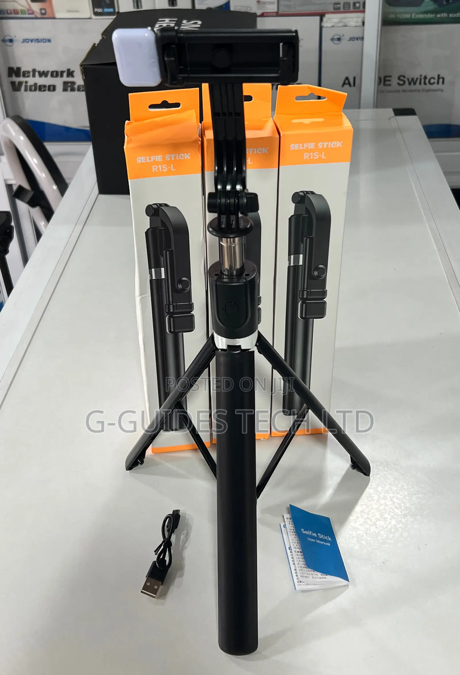 Selfie Stick With Led Light, R1s-L Selfie Stick