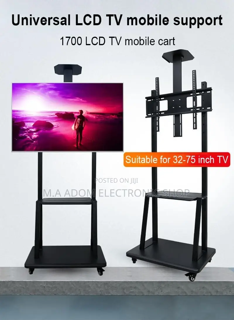 New Design More Durable Tv Stand With Wheels 32”-100”