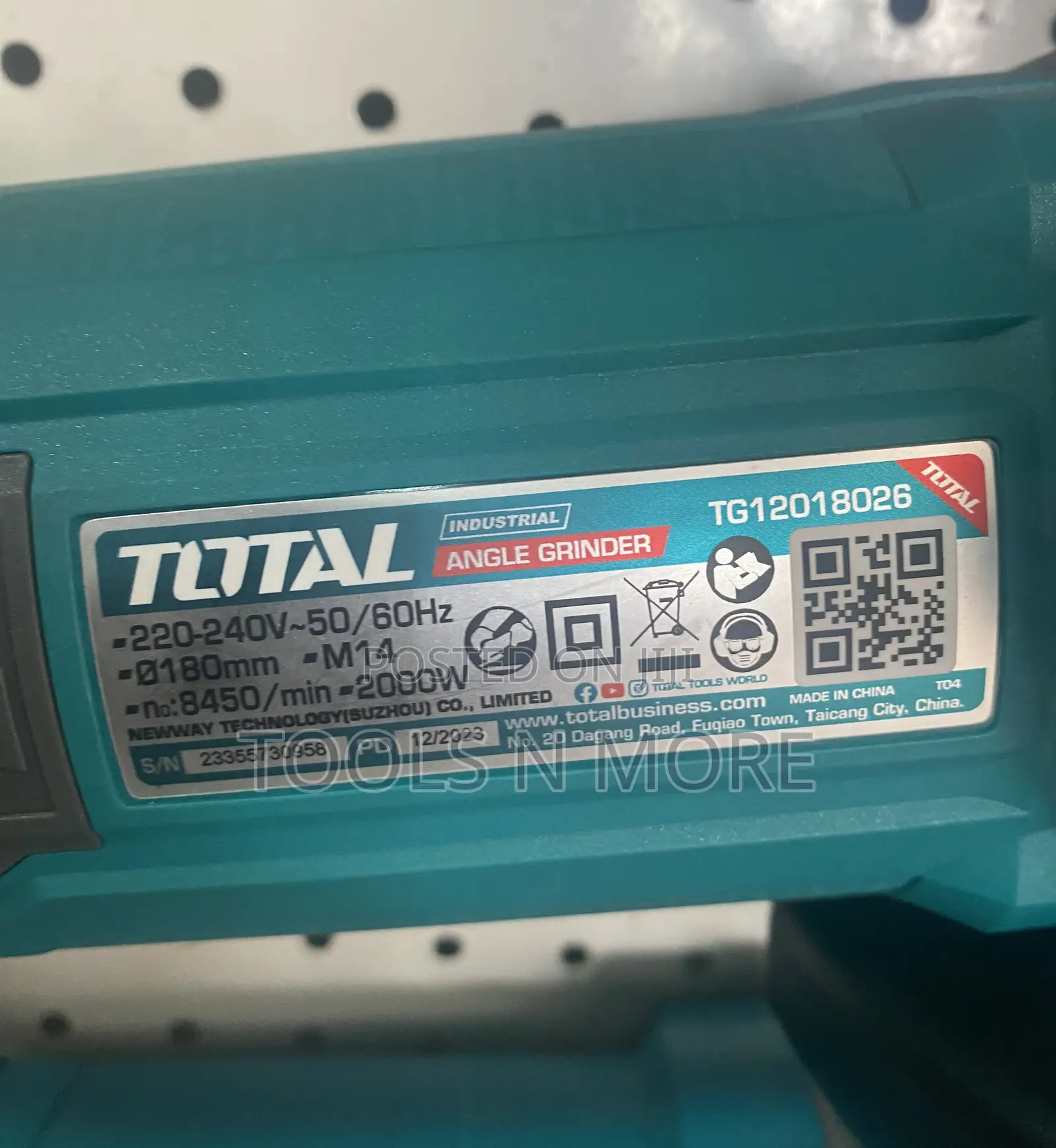 TOTAL Angle Grinder 2000W