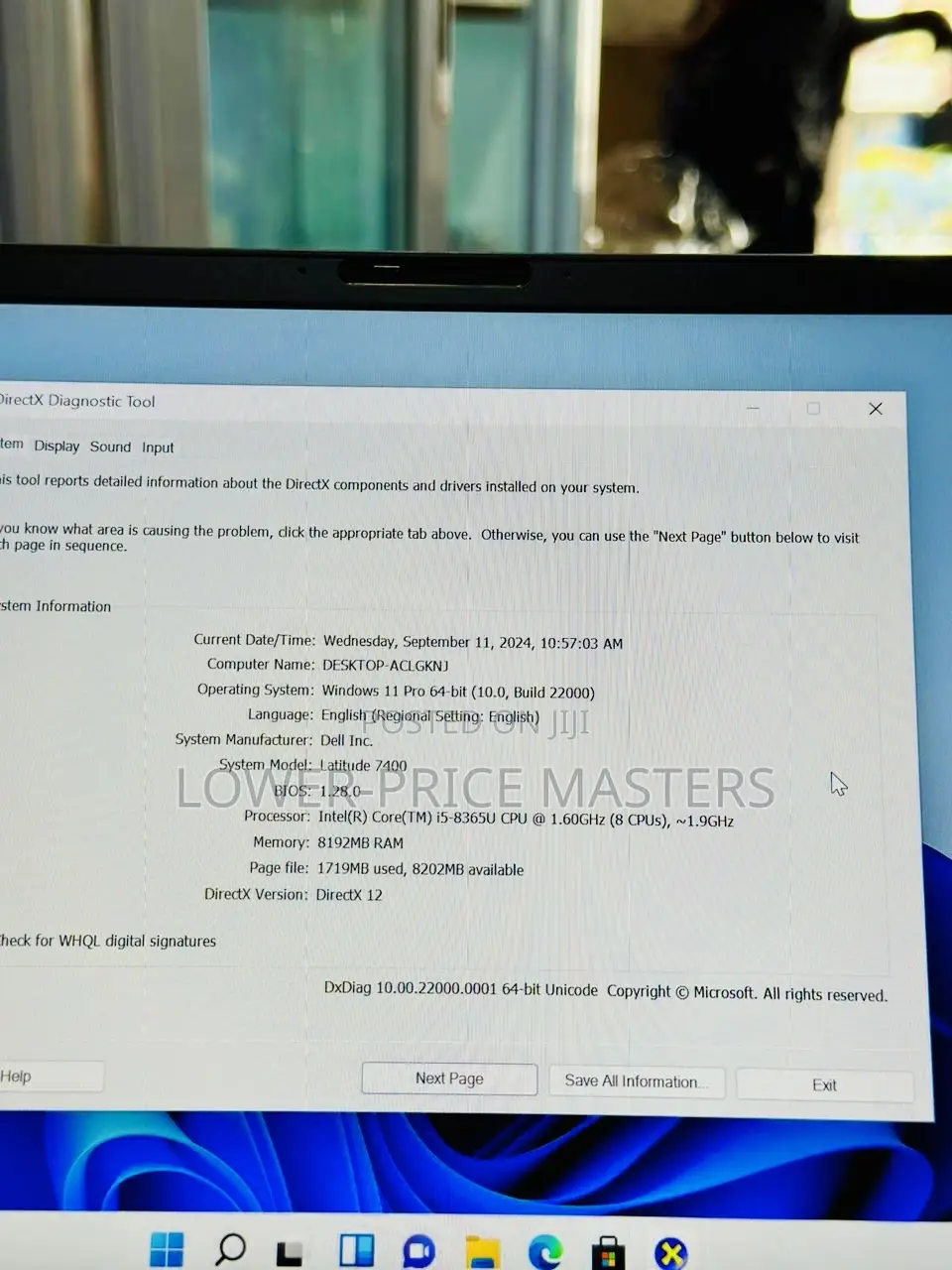 New Laptop Dell Latitude 7400 8GB Intel Core i5 SSD 256GB