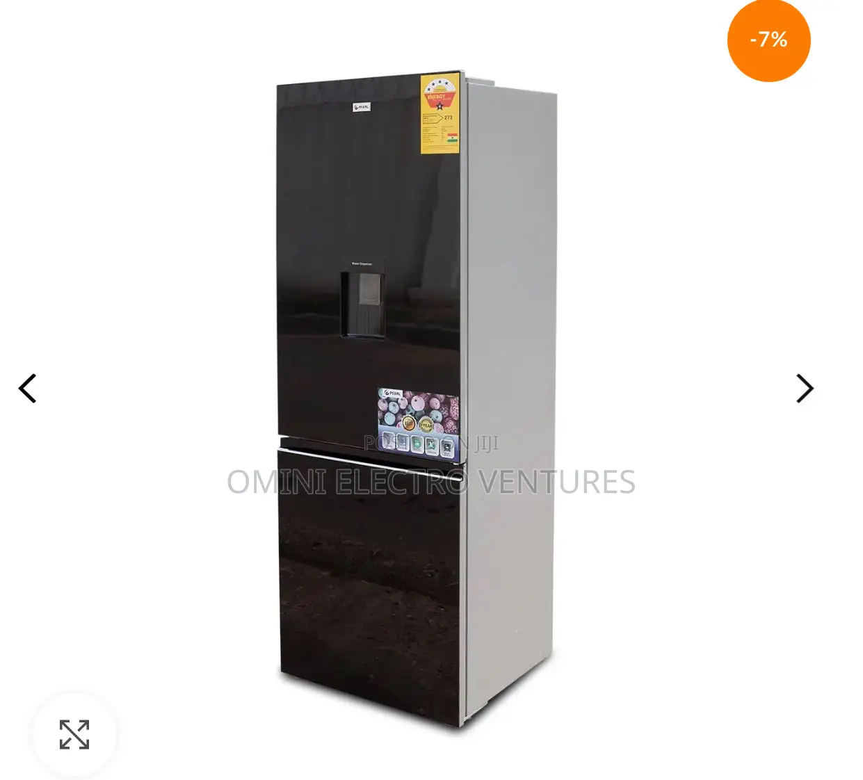 Brand New Roch Double Door Mirror Fridge With Dispenser
