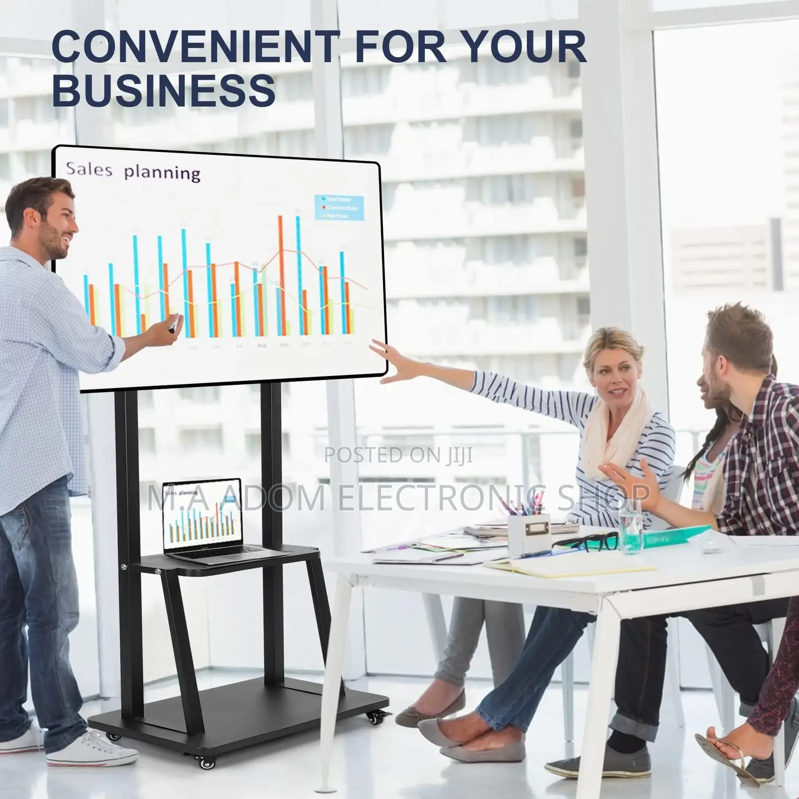 Mobile Tv Cart for Led Television 32”-100”