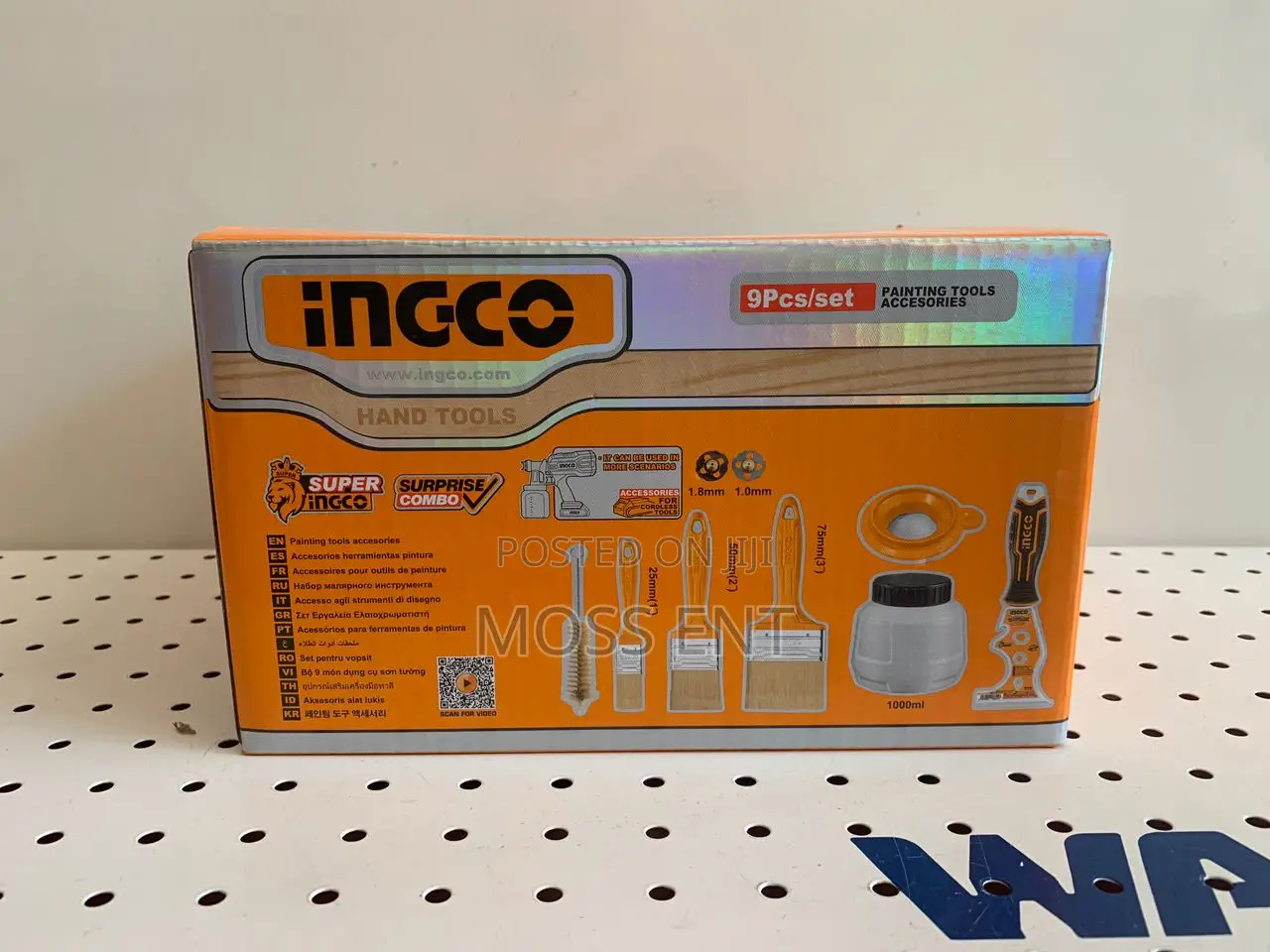 Ingco Painting Tools Accessories 9 PCS Set - P1c8 - Amgf0702
